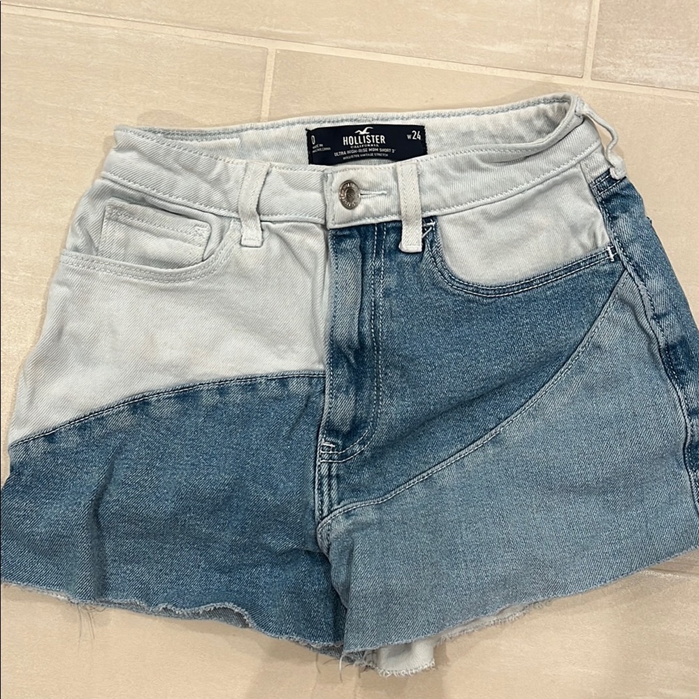 Hollister Women's Blue Denim Shorts